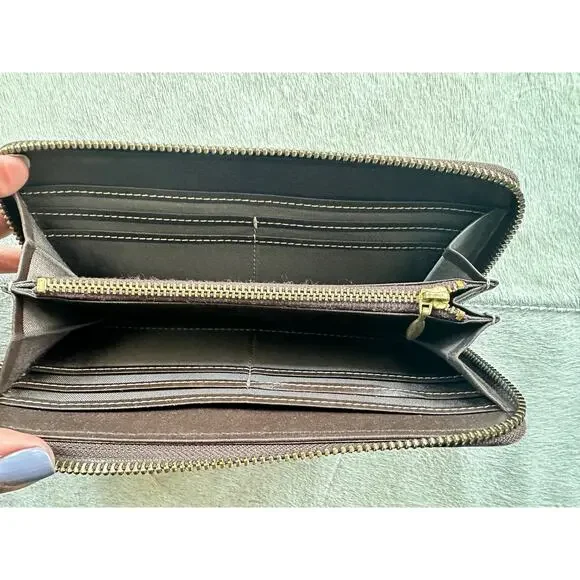 Burberry Blue Label Plaid Zip Around Long Wallet - Picture 12 of 13